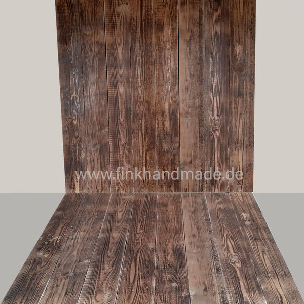 Echte Holz Hintergrund Klappsystem Braun Brett ca. 20 cm.