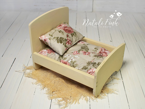 Bed bunk sofa storage cot Heiabett Deco Wooden Handmade Photo Props Studio Posing Accessories