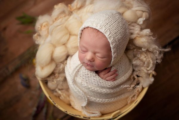 Wrap Set Mütze Newborn Handmade Requisiten Baby Kinder Photo Props Accessoires