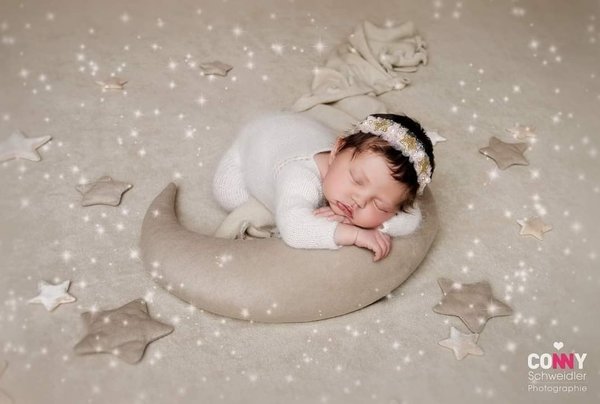 Kissen Mond Farbauswahl Deko Handmade Requisiten Baby Kinder Photo Props Accessoires