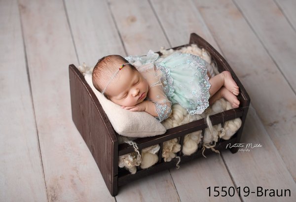 Holz Bett Babybett Deko Handmade Requisiten Baby Kinder Photo Props Accessoires