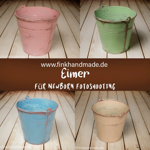 Metal bucket pail bucketful Deco Handmade Props Photo Items Accessories