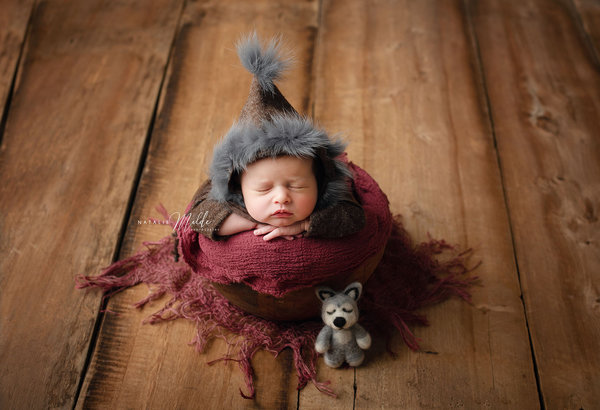 Set Overal Eskimo Mütze Handmade Requisiten Baby Kinder Photo Props Accessoires
