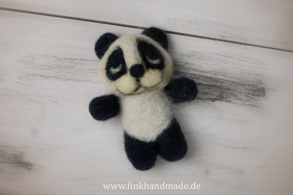 Filz Kuscheltiere Tier Welpen Hund Panda  Handmade Textilien Requisiten Photo Props Studio Posiert