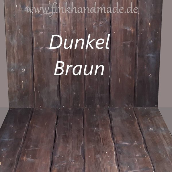 Doppelseitig Hintergrund Hell Braun & Dunkel Braun Brett ca. 30cm Handmade Requisiten  Accessoires