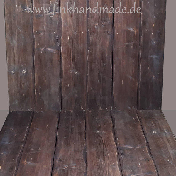 Real wood background dark brown board approx. 30 cm handmade props accessories