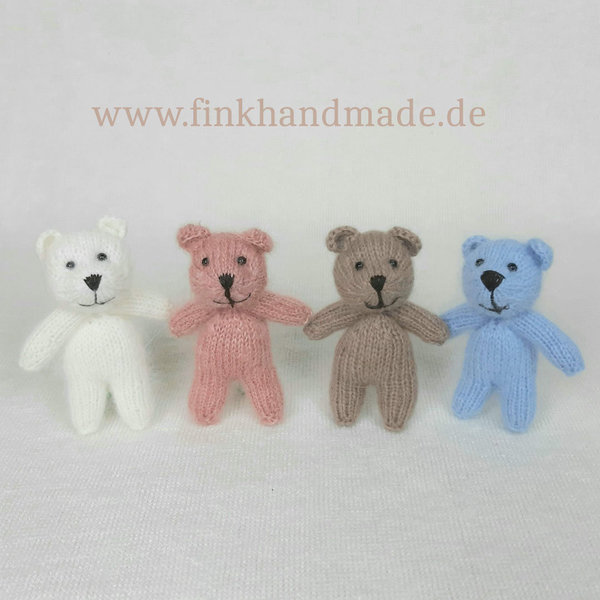Kuscheltier Bär gestrickt Handmade Requisiten Baby Kinder Photo Props Accessoires