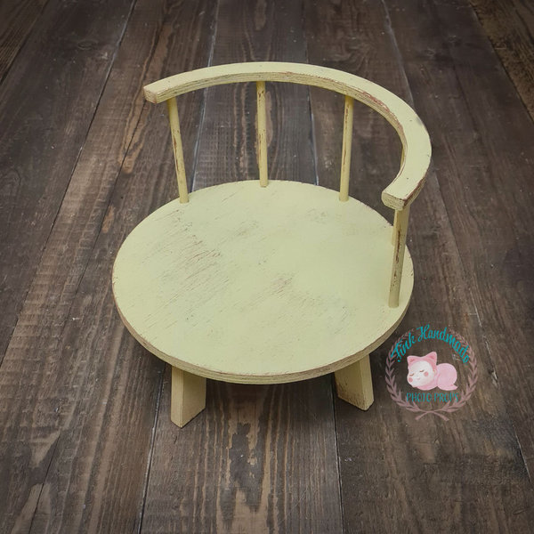Wooden round stool chair bench Deco Handmade Props Photo Wooden Items Accessories
