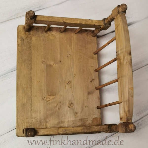 Holz Bett Stuhl Bank Deko Handmade Requisiten Baby Kinder Photo Props Accessoires