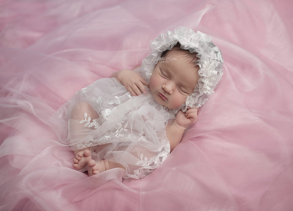 Set Rüschenhaube Kleid  Handgemachte Requisiten Foto Props Textilien Baby Kinder  Zubehör