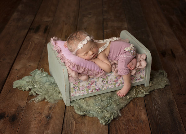 Vintage Romper Overall  Handgemachte Requisiten Foto Props Textilien Baby Kinder  Zubehör