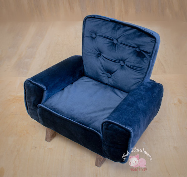 Sessel Sitzender gepolsterter Kinderstuhl Polstersessel Deko Handmade Requisiten Baby Photo Props