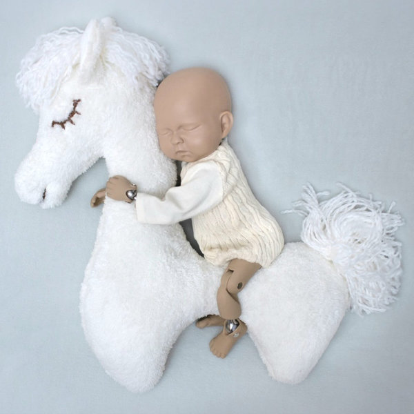 Pferd Neugeborenen  Posing Kissen Deko Handmade Requisiten Baby Kinder Photo Props Accessoires
