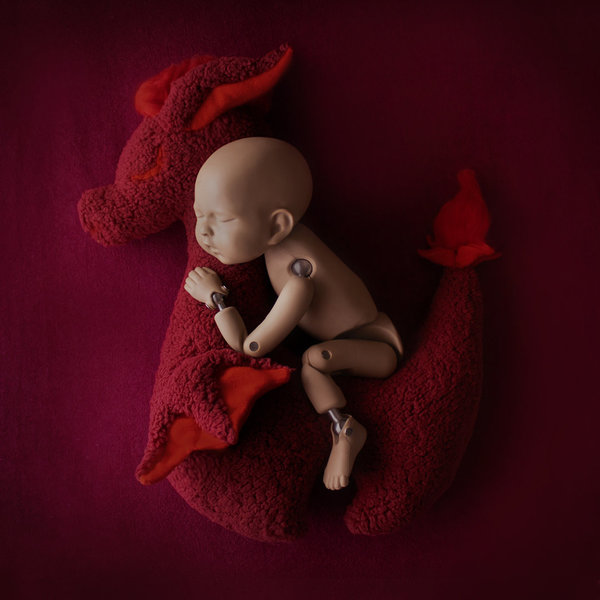 Dragon Newborn Posing Pillow Stuffed Animal Decoration Handmade Props Baby Photo Props Accessories