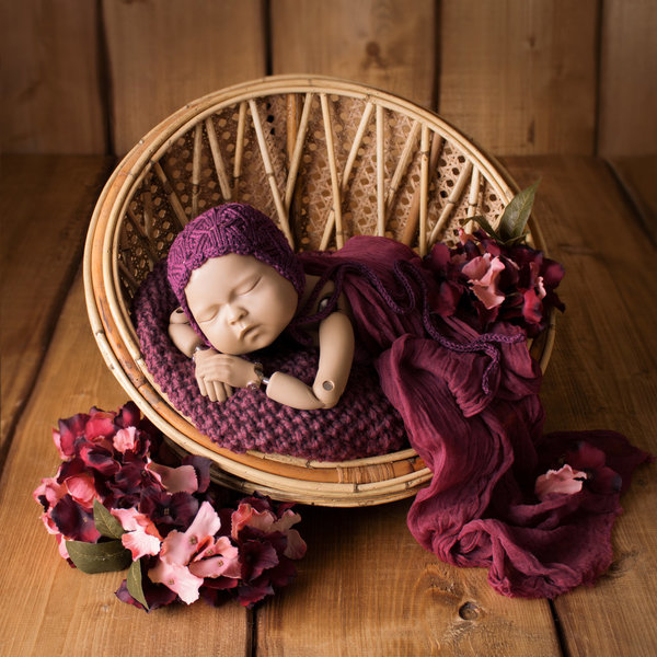 Rattan Bambus Sofa Basket Korb Sessel Stuhl Bett Boho Neugeboren Requisiten Baby Photo Props Studio