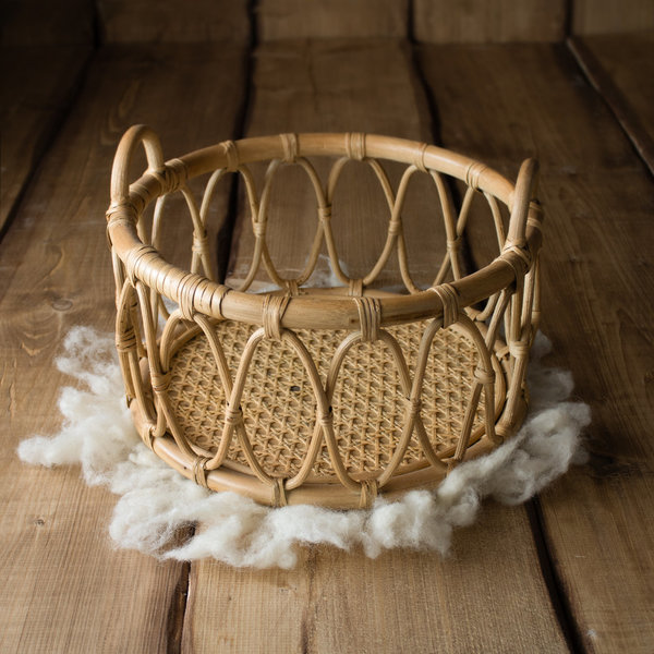 Rattan Bamboo Korb Basket Newborn Props Baby Photo Props Studio Posing Accessories