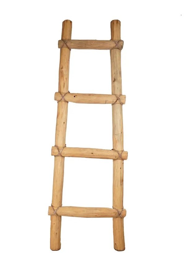 Holzleiter Holzdecke Ladder-Bauernhaus rustikal-handgefertigt Deko Holz Handmade Requisiten Props